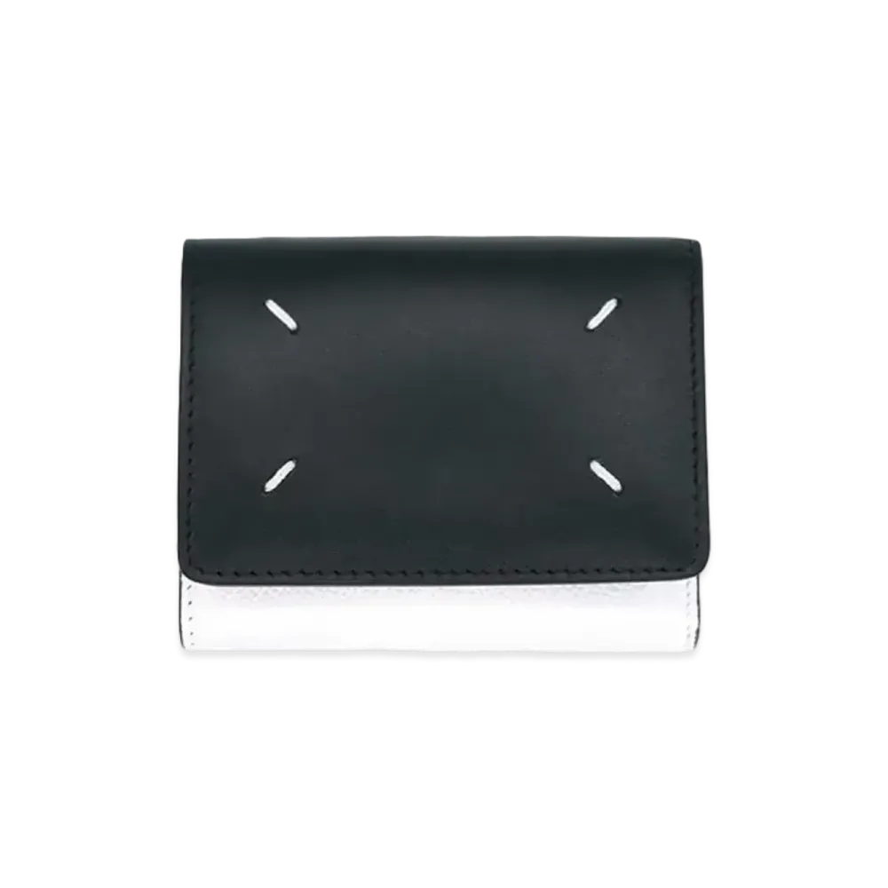 Maison Margiela WALLET CLIP 3 WITH ZIP "Black/White"