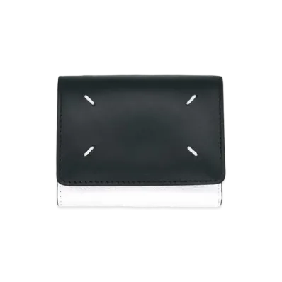 Maison Margiela WALLET CLIP 3 WITH ZIP "Black/White"