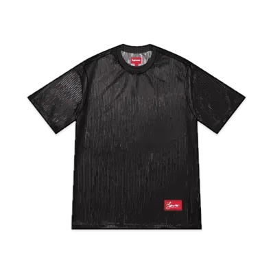 Supreme Gradient Mesh Stripe Jersey "Black"