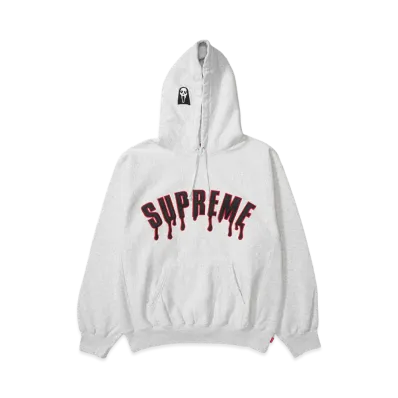 Supreme Ghostface Arc Hooded Sweatshirt "Ash Grey"