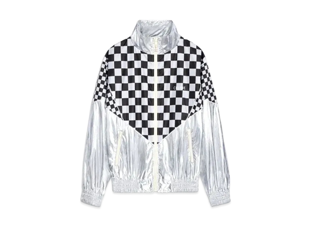 CELINE Loose Blouson Jacket / Nylon "Silver"