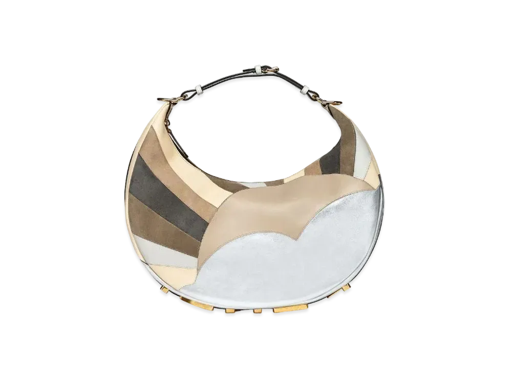 FENDI Fendigraphy Medium Leather Bag Inlay "Multicolor"