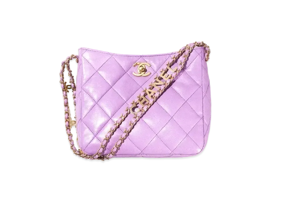 CHANEL Small Hobo Bag Lambskin "Purple"