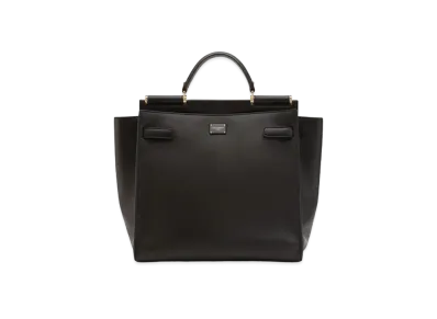 Dolce&Gabbana Sicily Soft Bag Large Calfskin "Black/Brown"