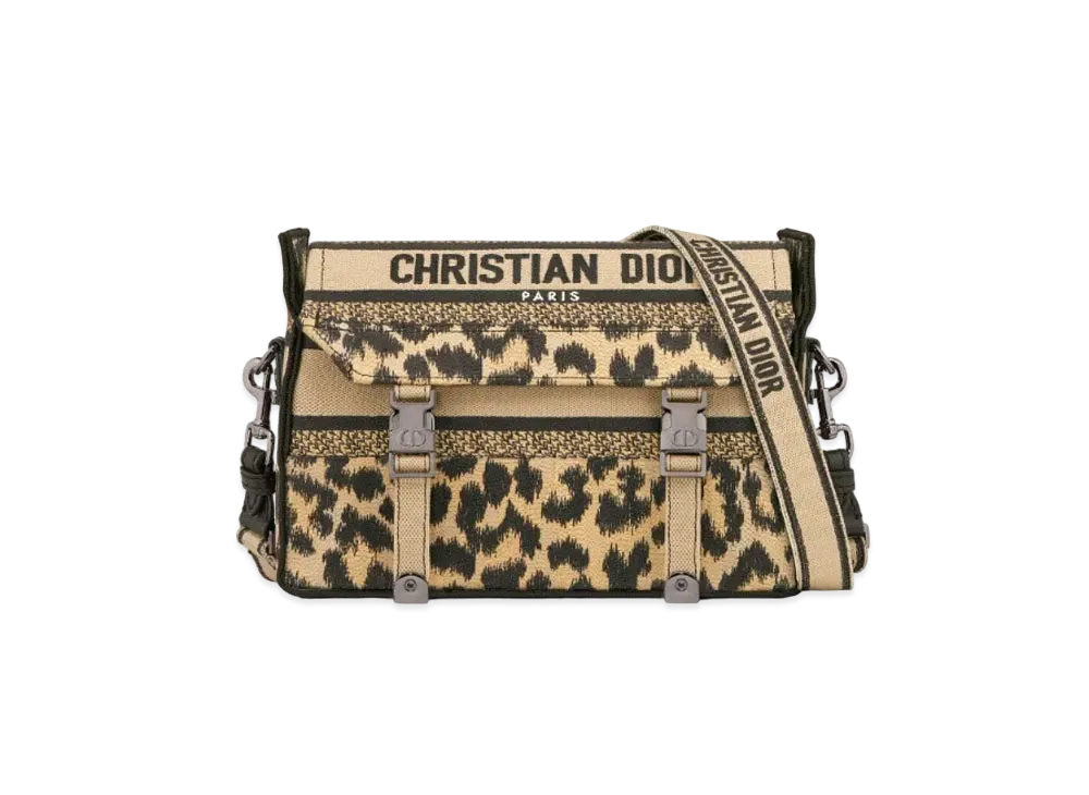 Dior Diorcamp Small Bag Mizza Embroidery "Leopard"