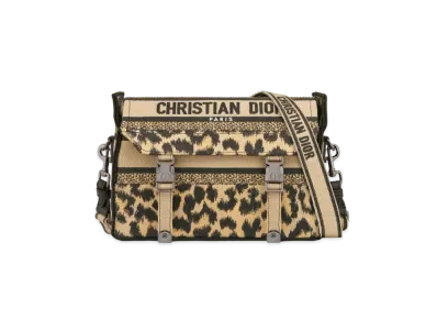 Dior Diorcamp Small Bag Mizza Embroidery "Leopard"