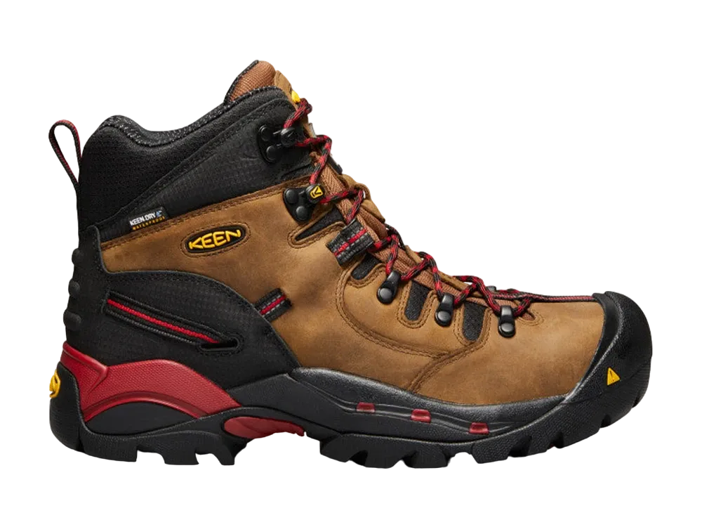 KEEN CSA Hamilton 6 Waterproof Carbon-Fiber Toe "Bison/Jester Red""