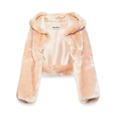MIU MIU Women's Aspen Stole with Hood "Opal"