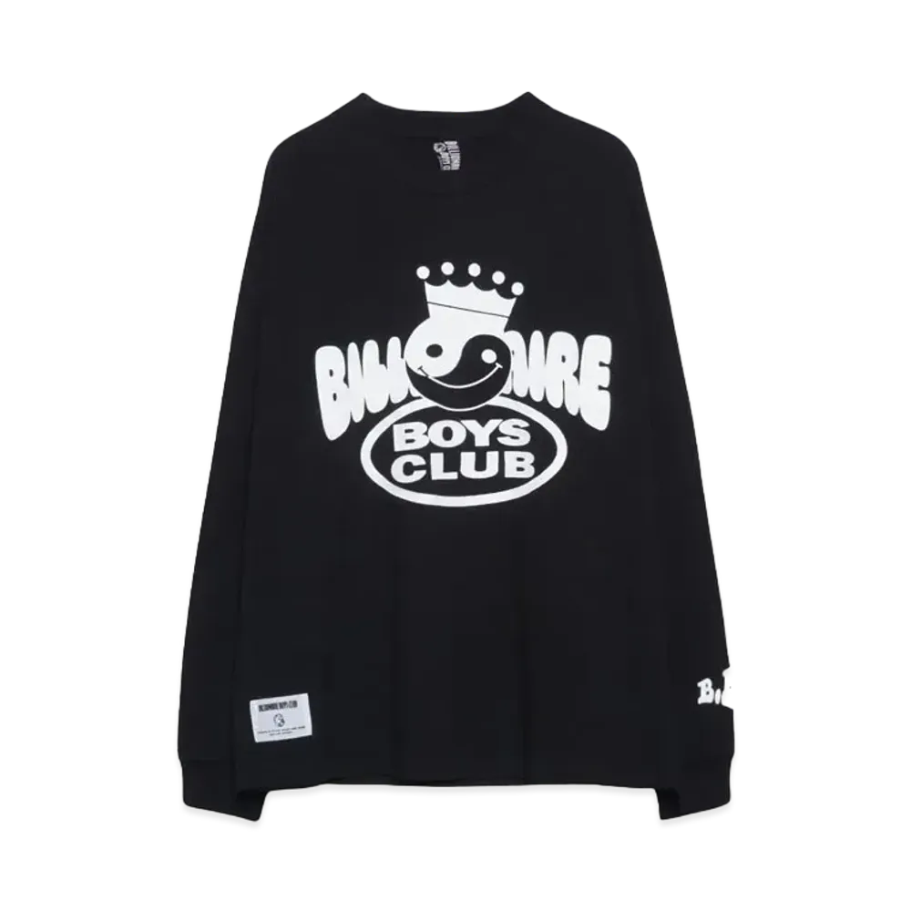 BILLIONAIRE BOYS CLUB COTTON LS T-SHIRT WEALTH "BLACK"