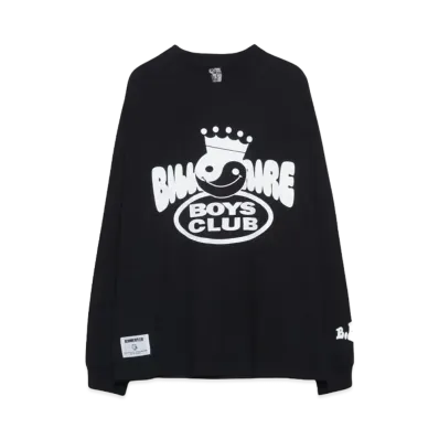 BILLIONAIRE BOYS CLUB COTTON LS T-SHIRT WEALTH "BLACK"
