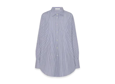 The Row Women's Ment Cotton Shirt "White/Blue"