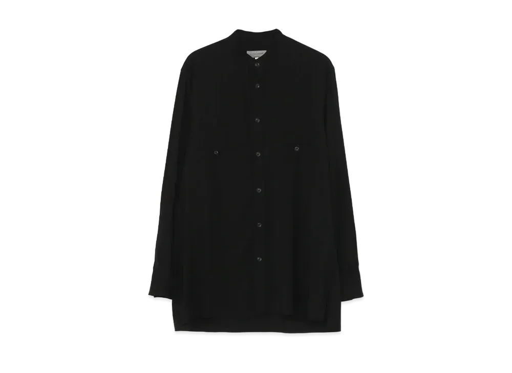 Yohji Yamamoto Pour Homme CU/RY/S GABARDINE CHEST LOOP STAND BLOUSE "Black"