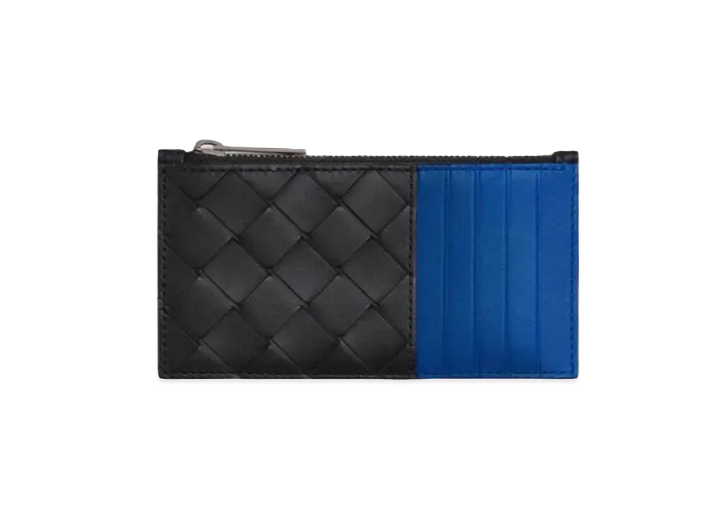 Bottega Veneta Zipped Card Holder "Black"