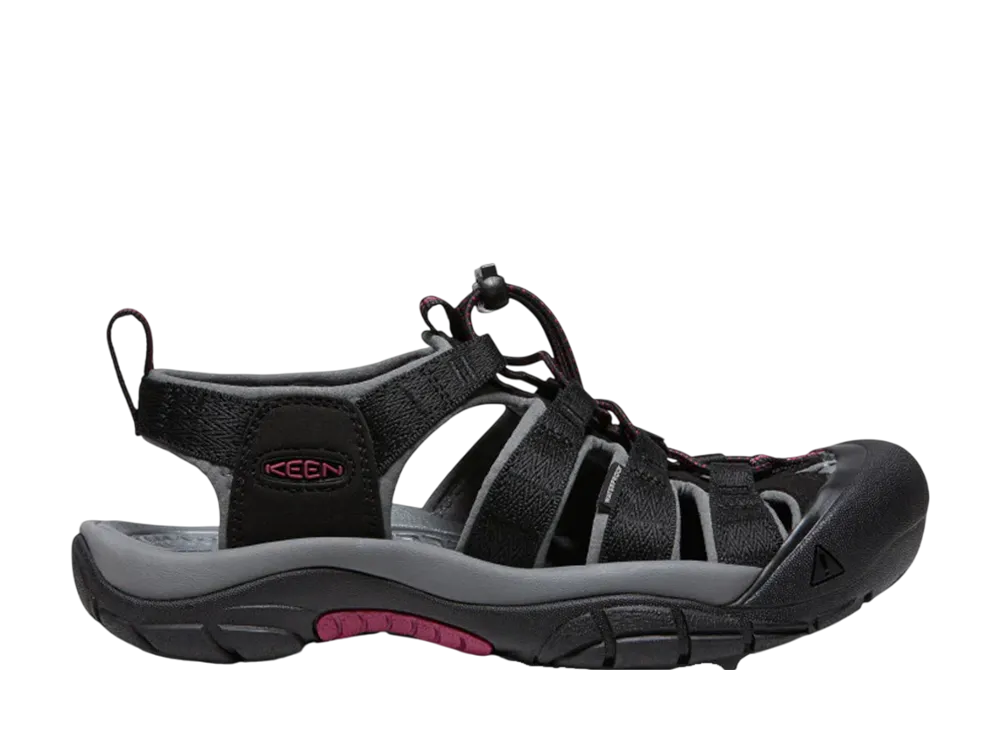 KEEN Women's Newport H2 "Black/Raspberry Wine"