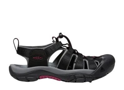 KEEN Women's Newport H2 "Black/Raspberry Wine"