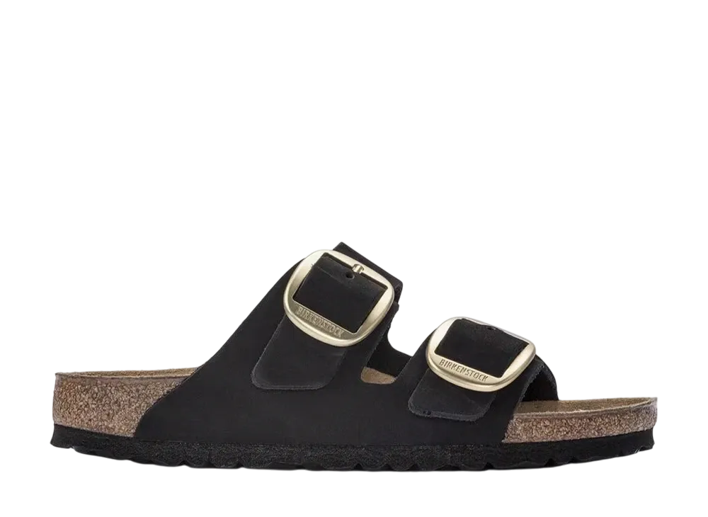 BIRKENSTOCK Arizona Big Buckle Nubuck Leather "Black"
