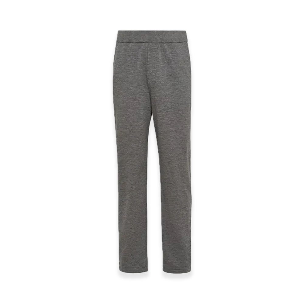 PRADA Cotton Fleece Pants "Gray"