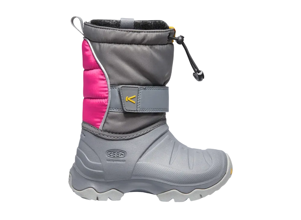 KEEN Little Kids Lumi Boot 2 Waterproof "Steel Grey/Pink Peacock"