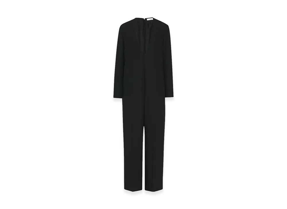 The Row Women's Sylvana Virgin Wool Jumpsuit "Black"