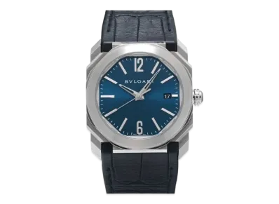 BVLGARI Octo Solo Tempo "Blue/Stainless Steel/Dark Blue"