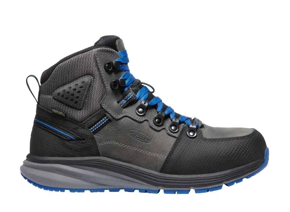 KEEN Red Hook Mid Waterproof Carbon-Fiber Toe "Steel Grey/Bright Cobalt"