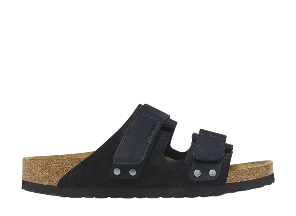 BIRKENSTOCK Uji Nubuck Suede Leather "Black"