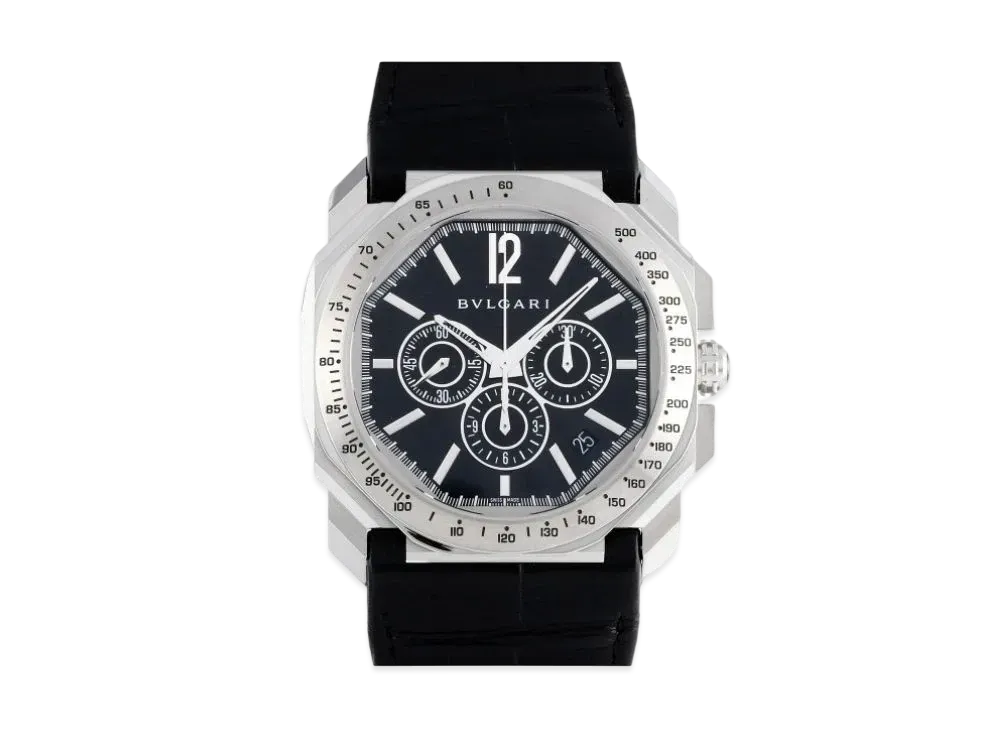BVLGARI Octo Velocissimo Chronograph "Black/Stainless Steel"