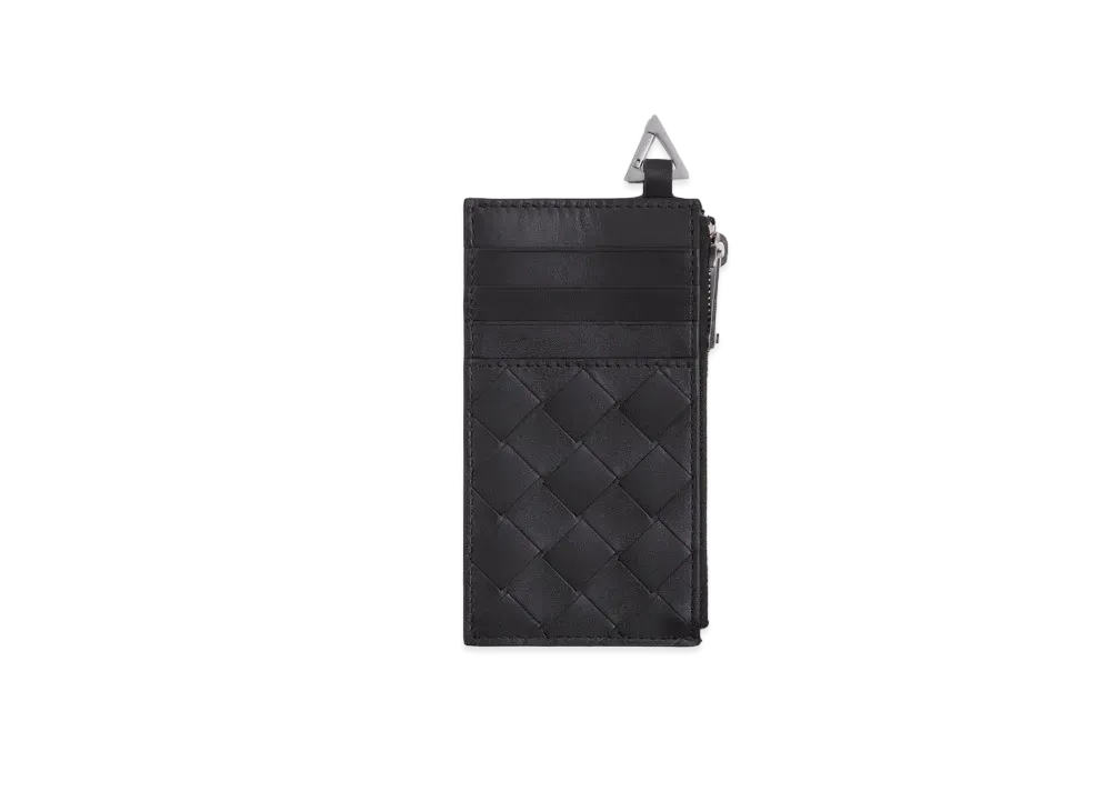 Bottega Veneta Zipped Card Holder "Black"
