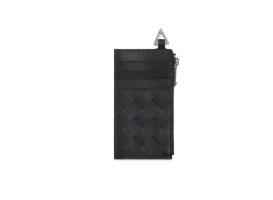 Bottega Veneta Zipped Card Holder "Black"