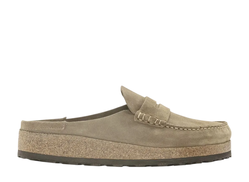 BIRKENSTOCK Naples Suede Leather Oiled "Taupe"