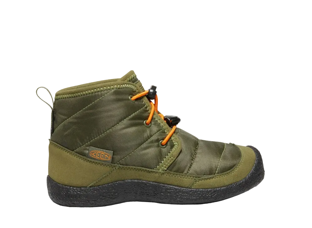 KEEN Big Kids Howser 2 Chukka Waterproof "Capulet Olive/Russet Orange"