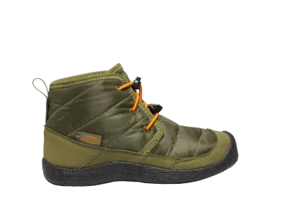 KEEN Big Kids Howser 2 Chukka Waterproof "Capulet Olive/Russet Orange"