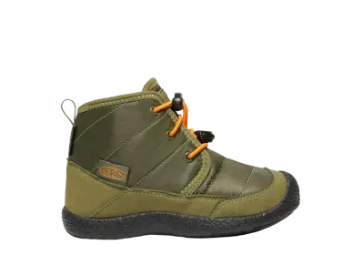 KEEN Little Kids Howser 2 Chukka Waterproof "Capulet Olive/Russet Orange"