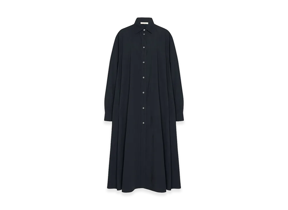 The Row Women's Zeph Cotton Dress "Dark Navy"