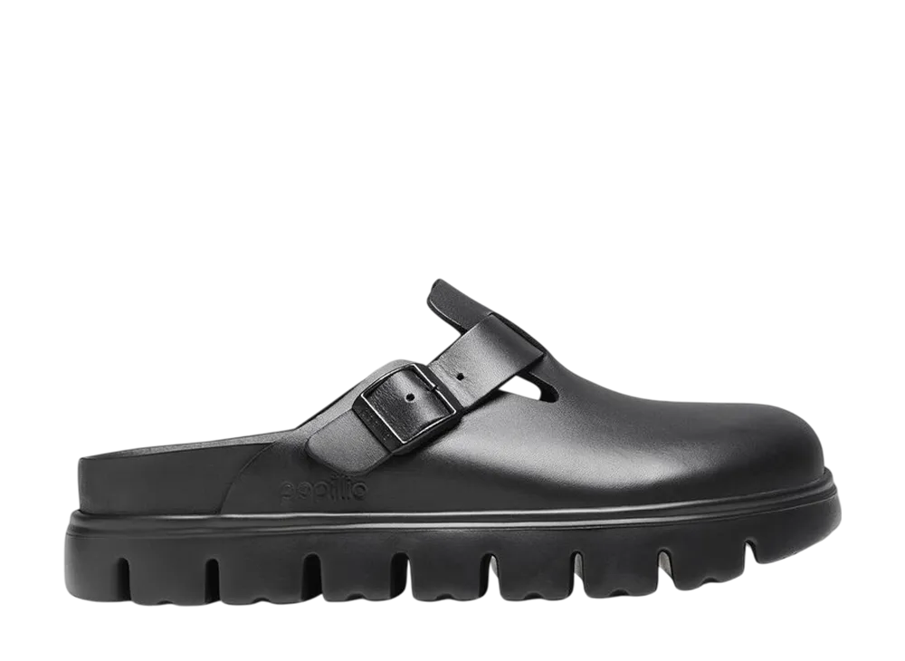 BIRKENSTOCK Boston Chunky Natural Leather "Black"