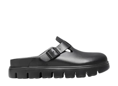 BIRKENSTOCK Boston Chunky Natural Leather "Black"