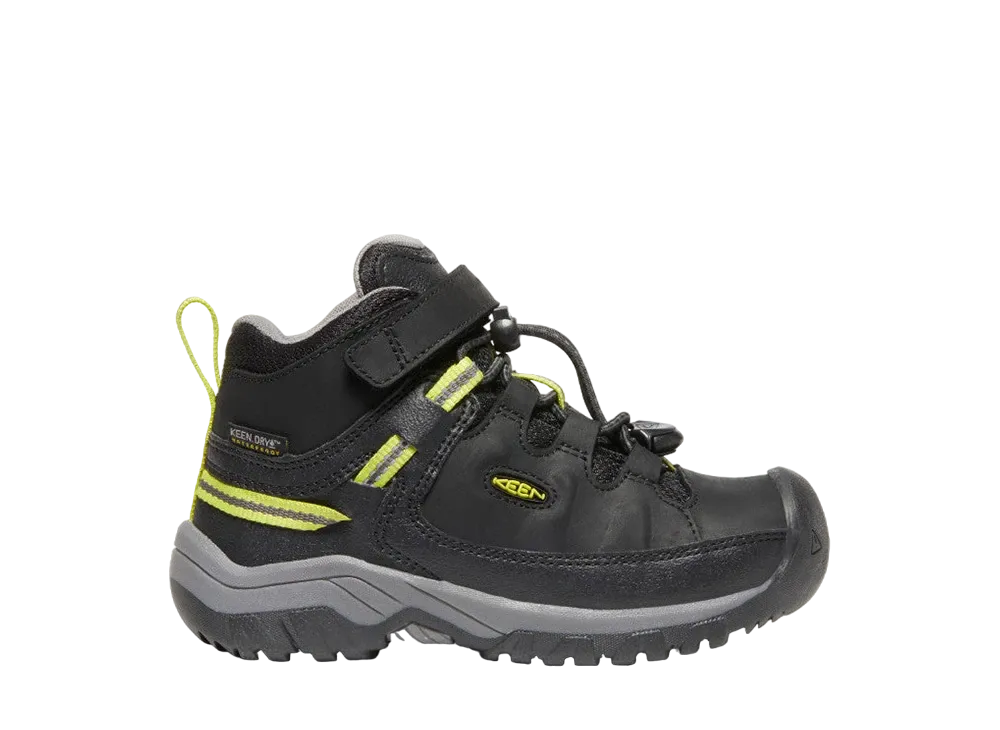 KEEN Little Kids Targhee Mid "Black/Steel Grey"