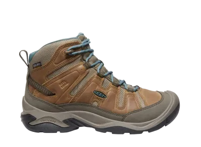 KEEN Women's Circadia Mid WP "Toasted Coconut/North Atlantic"