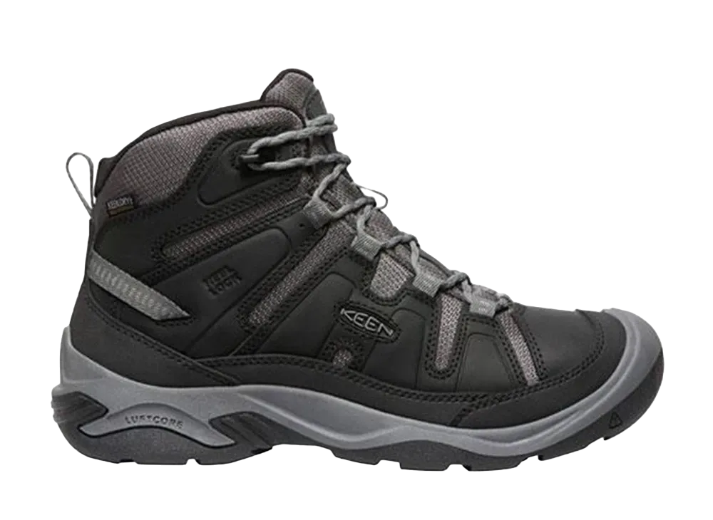 KEEN Circadia Mid Waterproof "Black/Steel Gray"