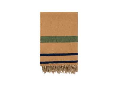 The Row Women's Rosia Cashmere and Silk Scarf "Beige Stripe"