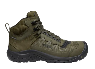 KEEN Reno Mid Waterproof Carbon-Fiber Toe "Dark Olive/Black"