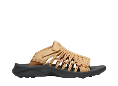 KEEN Women's Uneek Snk Slide "Oak Buff/Black"