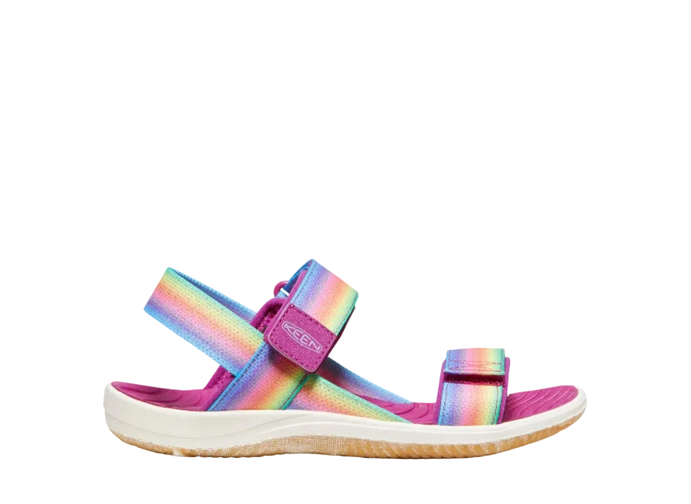 KEEN Big Kids Elle Backstrap "Rainbow/Festival Fuchsia"