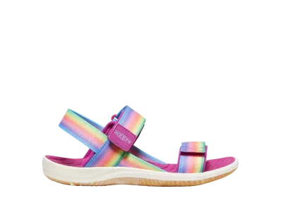 KEEN Big Kids Elle Backstrap "Rainbow/Festival Fuchsia"