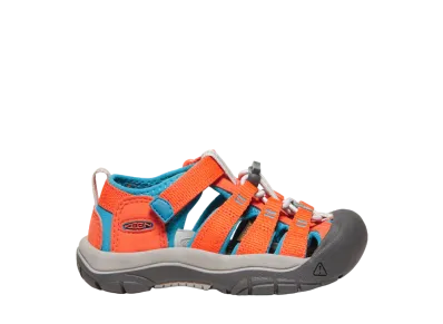 KEEN Little Kids Newport H2 "Safety Orange/Fjord Blue"