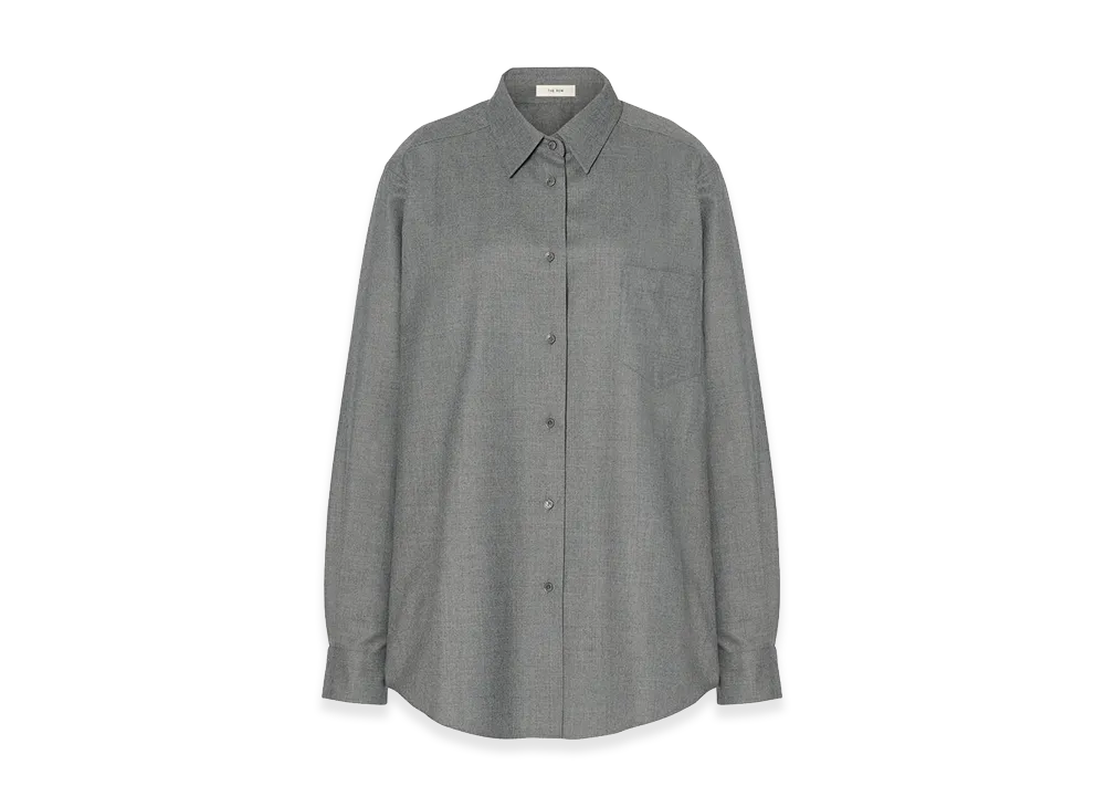 The Row Women's Pino Virgin Wool Shirt "Grey"