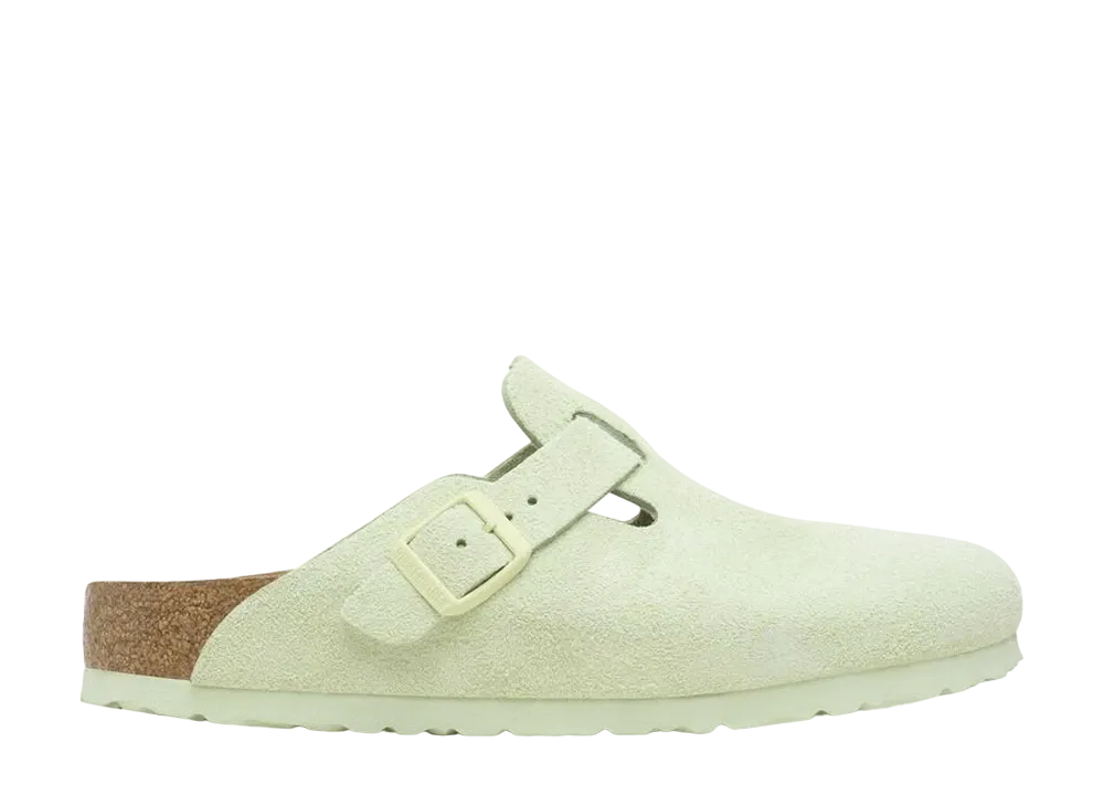BIRKENSTOCK Boston "Faded Lime" (Soft Footbed)