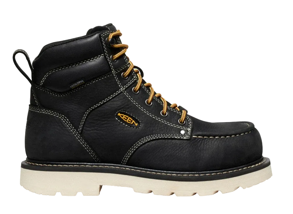KEEN Cincinnati 6 Waterproof Carbon Toe "Black/Sandshell"
