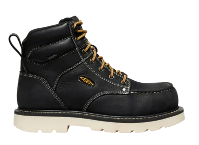 KEEN Cincinnati 6 Waterproof Carbon Toe "Black/Sandshell"