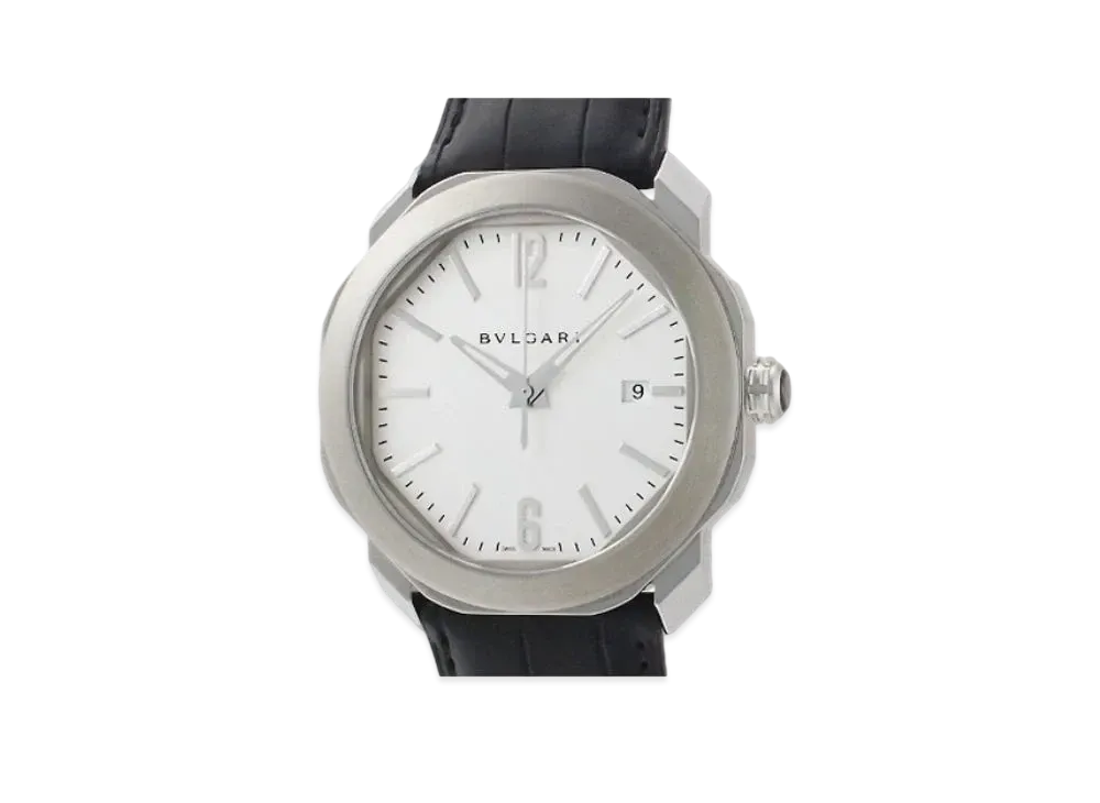 BVLGARI Octo Roma "Silver/Stainless Steel/Black"